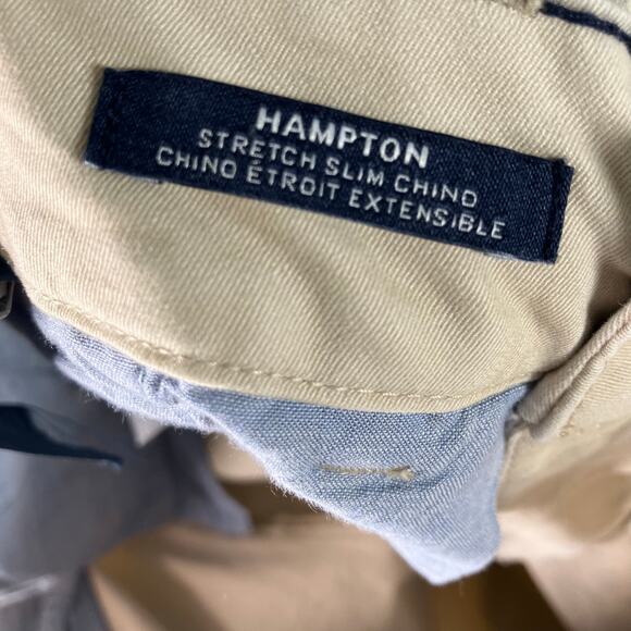 Tommy Hilfiger Hampton Chino Pants Womens 4 Stretch Slim Fit Beige Khaki Casual - Picture 3 of 14